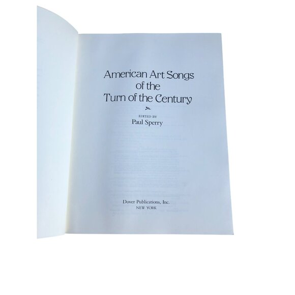 American Art Songs Of The Turn Of The Century Sheet Music Song Book Paul Sperry - Picture 6 of 10
